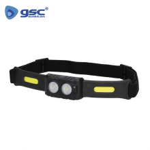LANTERNA TESTA LED RECARREG C/SENSOR 3W