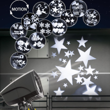 PROJECTOR LASER P/ EXTERIOR - 12 DESENHOS - SUPERFICIE ILUMINADA Ø12m A DISTANCIA DE 15m